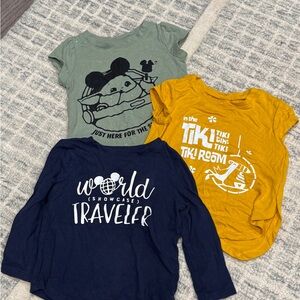 Handmade Disney Kids Tees - Green, Yellow, and Navy